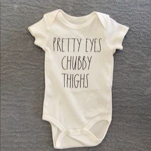 Pretty eyes chubby thighs bodysuit